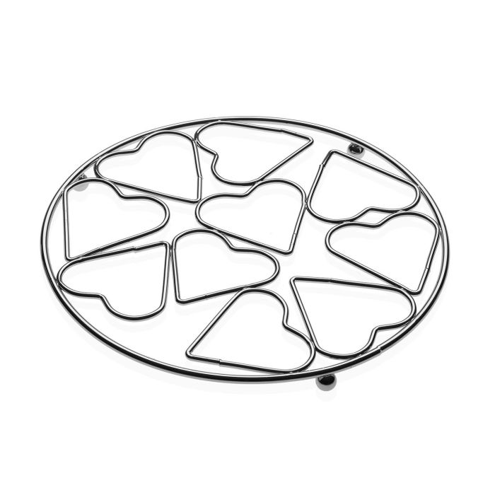 Salvamantel Redondo Cromado Versa 20X1CM (2 Unidades) Salvamantel Redondo Cromado Versa 20X1CM (2 Unidades)