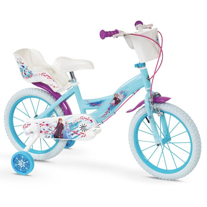 Toimsa 16694 Bicicleta Huffy Disney Frozen 16 pulgadas con Ruedines Estabilizadores, Cesta, Portamuñecas y Frenos Toimsa 16694 Bicicleta Huffy Disney Frozen 16 pulgadas con Ruedines Estabilizadores, Cesta, Portamuñecas y Frenos