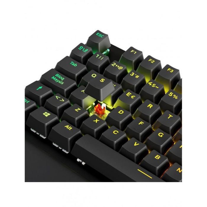 Newskill Teclado Gaming Mecánico Serike V2 Negro Español, RGB, con Reposamuñecas, 104 Teclas 4