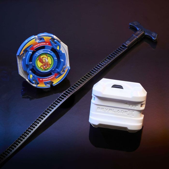 Hasbro Beyblade X Starter Pack X-Over Project Dranzer Spiral 3-80T, Top y Lanzador de Equilibrio, a Partir de 8 Años 4