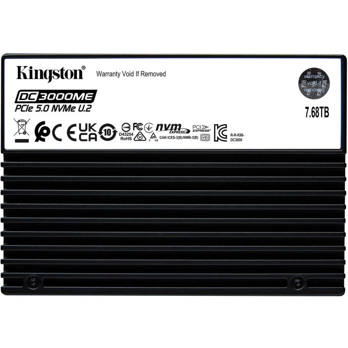 Kingston DC3000ME 7.68TB U.2 PCIe 5.0 NVMe SSD para Servidores