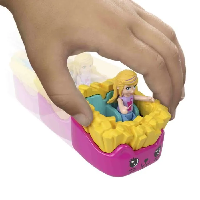 Polly Pocket Caja Sorpresa Del Asistente Del Chef Con Accesorios, Minifigura Y Vehículo 4