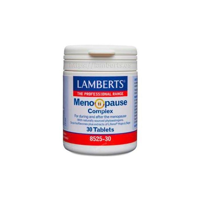 Lamberts Menopause Complex 30 Comprimidos - Ayuda para la Menopausia con Extracto de Lúpulo Lifenol, Isoflavonas de Soja y Salvia