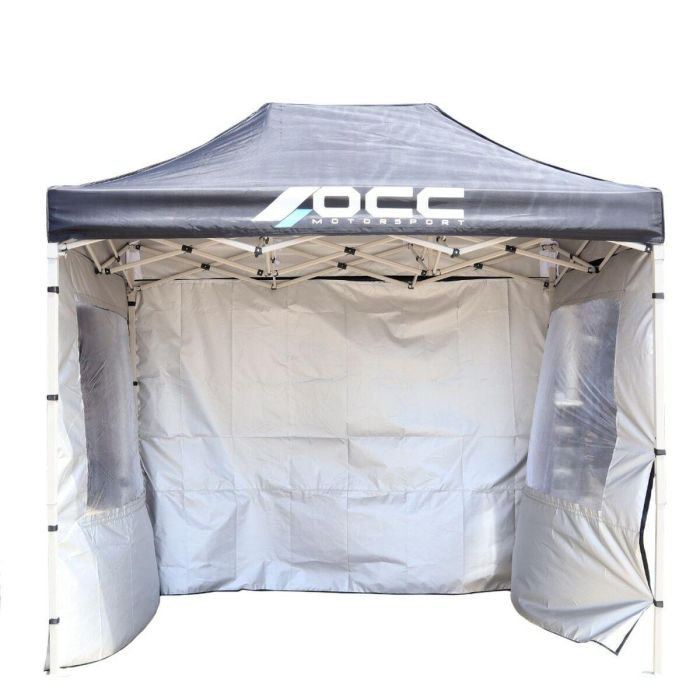 Pared de Carpa OCC Motorsport OCCCARP31 Racing Negro Poliéster 420D Oxford 3 x 2 m Ventana 2 Unidades 8