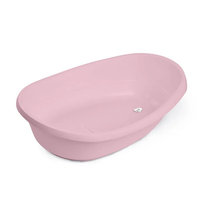 Ingenuity ING19924013 Bañera convertible extragrande en color rosa con hamaca de tela, soporte para bebé sentado y 2 juegos de agua, apta para bebés de 0 a 24 meses