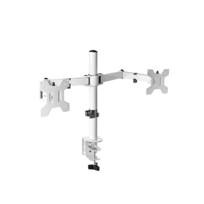 Mars Gaming MARM2W Soporte de Mesa Dual para 2 Monitores Articulado 13-27" hasta 8kg por brazo Giratorio Inclinable VESA 75/100