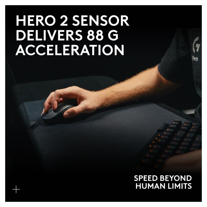Logitech G Pro Ratón Inalámbrico Gaming con Sensor HERO y Tecnología LIGHTSPEED Negro 7