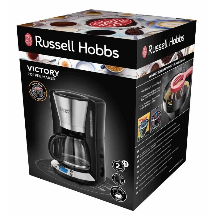 Russell Hobbs Cafetera Programable Victory 24030-56 1100 W Acero Brillante WhirlTech 1