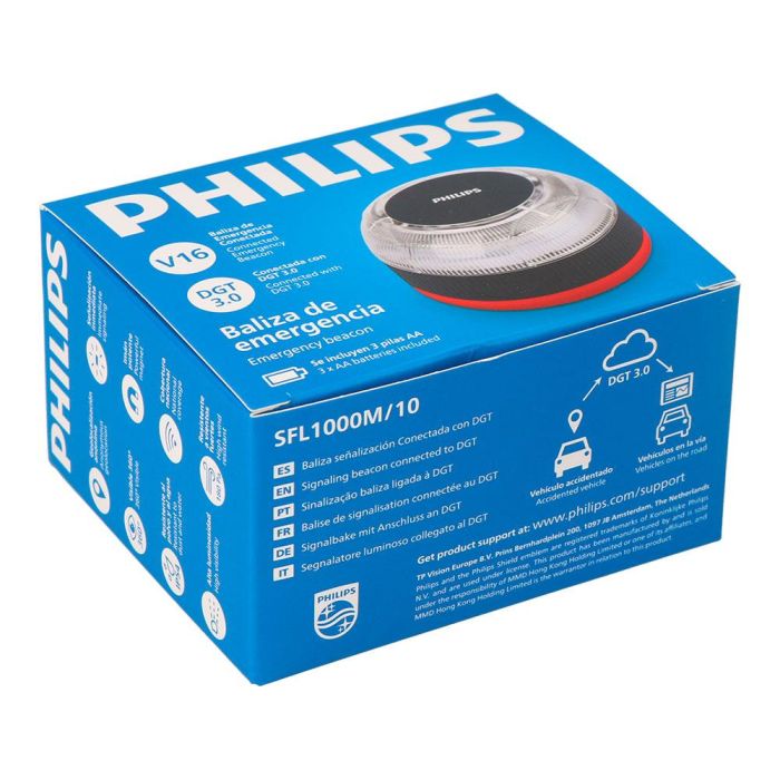 Baliza de Emergencia V16 conectada DGT 3.0 Philips SFL1000M/10 1