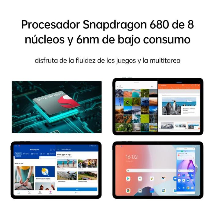 Tablet Oppo Pad Air Qualcomm Snapdragon 680 4 GB RAM 128 GB Gris 16 Tablet Oppo Pad Air Qualcomm Snapdragon 680 4 GB RAM 128 GB Gris 16
