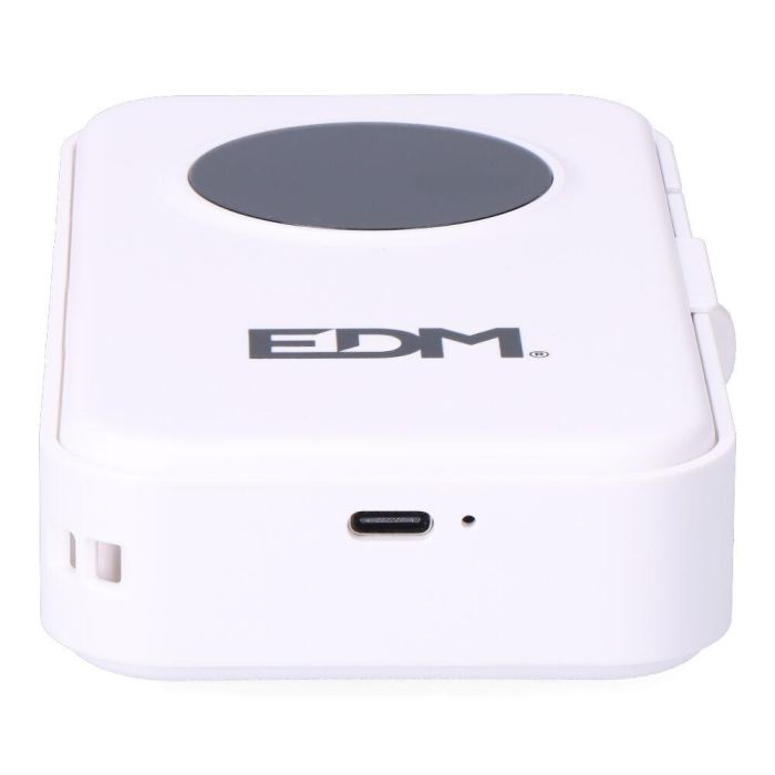 Edm Impresora etiquetadora térmica bluetooth mini, recargable USB-C, incluye rollo de papel continuo 5