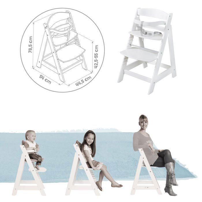 ROBA Born Up Trona convertible 2 en 1 + Hamaca reclinable con estampado de estrellas - Estrellitas - Desde el nacimiento - Madera blanca 3 ROBA Born Up Trona convertible 2 en 1 + Hamaca reclinable con estampado de estrellas - Estrellitas - Desde el nacimiento - Madera blanca 3