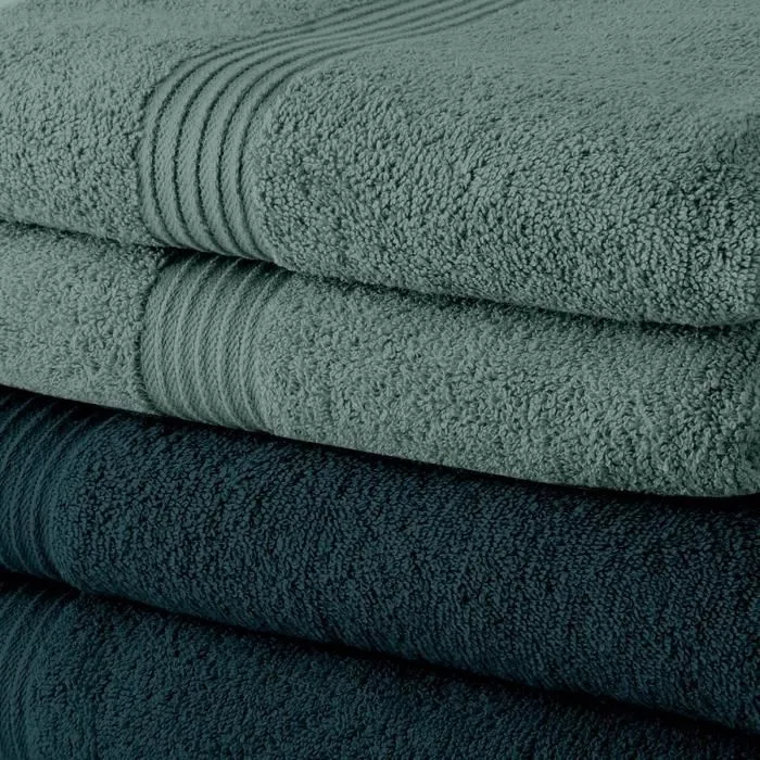 Today TOD3574641225575 Juego de 5 Toallas de Baño 70x130 cm 100% Algodón Pavo Real Cecidon