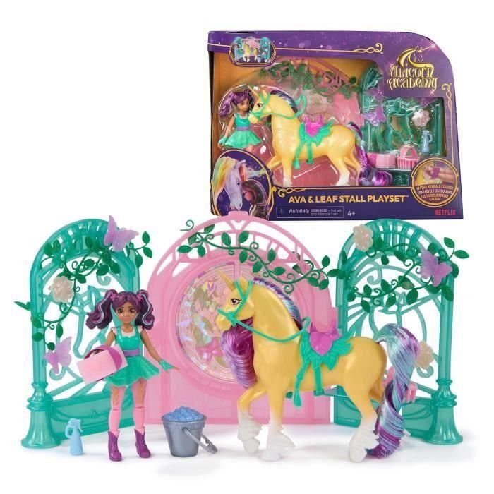 SET DE JUEGO SPIN MASTER MINI MUÑECA AVA Y LEAF COLOR REVEAL Unicorn Academy SET DE JUEGO SPIN MASTER MINI MUÑECA AVA Y LEAF COLOR REVEAL Unicorn Academy