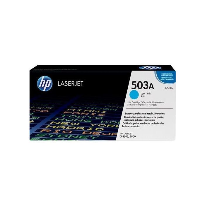 HP 503A Cyan Original LaserJet Toner Cartridge HP 503A Cyan Original LaserJet Toner Cartridge