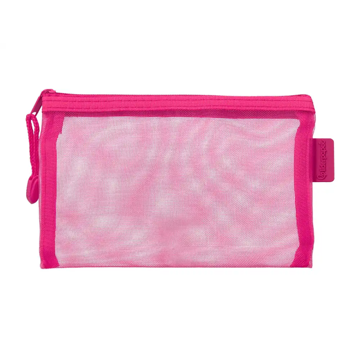 Liderpapel Bolsa Zipper Bag Poliéster Transpirable Multiusos DIN A6 Rosa 1 Liderpapel Bolsa Zipper Bag Poliéster Transpirable Multiusos DIN A6 Rosa 1