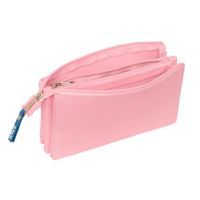 Safta Portatodo Triple El Pulpo Rosa 22x12x3 cm 2