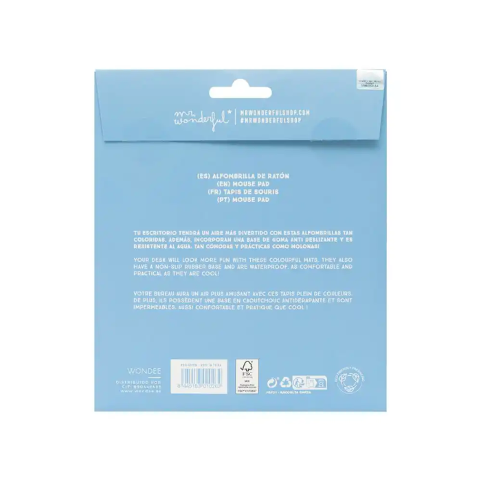 Wondee Alfombrilla de Ratón Redonda Margarita Antideslizante 200mm 6