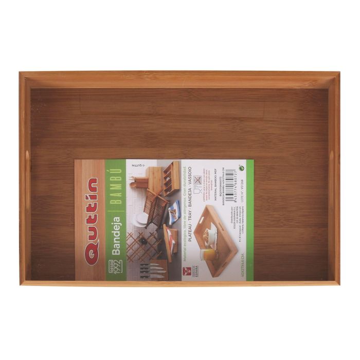 Quttin Bandeja de Bambú 40 x 27 x 4.6 cm (6 Unidades) 4