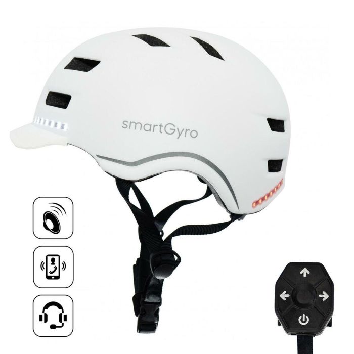 Casco para Adulto SmartGyro Smart Helmet Pro 2/ Tamaño L-M/ Blanco Casco para Adulto SmartGyro Smart Helmet Pro 2/ Tamaño L-M/ Blanco