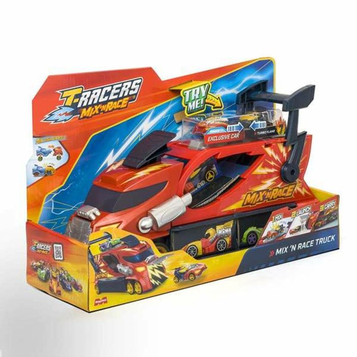 Camion thunder truckt-racers mix ‘n race transporta y lanza coches incluye coche exclusivo. 23x35x12cm 1