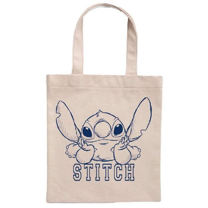 SUNCITY Tote bag Stitch Disney 100% Algodón Bolsa Shopping 41x37cm