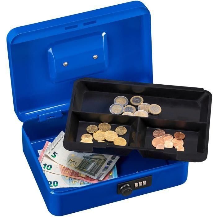 Caja para monedas - BURG WACHTER - Money Code 5025 Azul - Apertura con código, acero azul 4