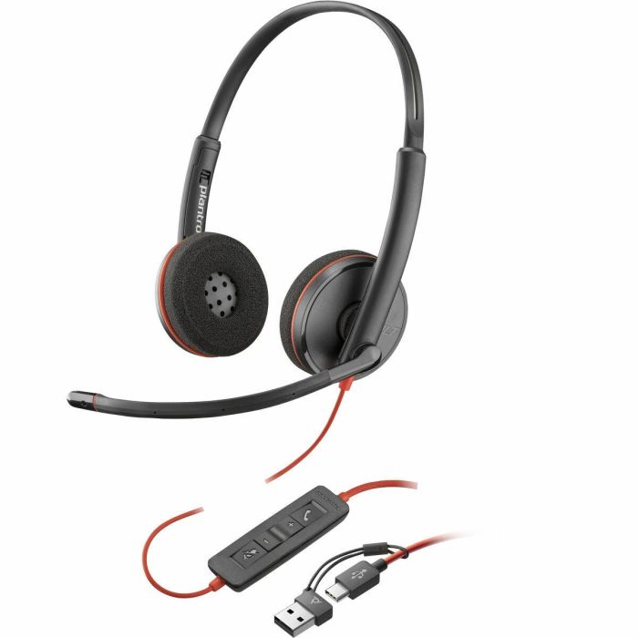 HP Poly Auriculares Blackwire 3220 USB-C/A Stereo Alámbrico Diadema Negro para Business/Everyday