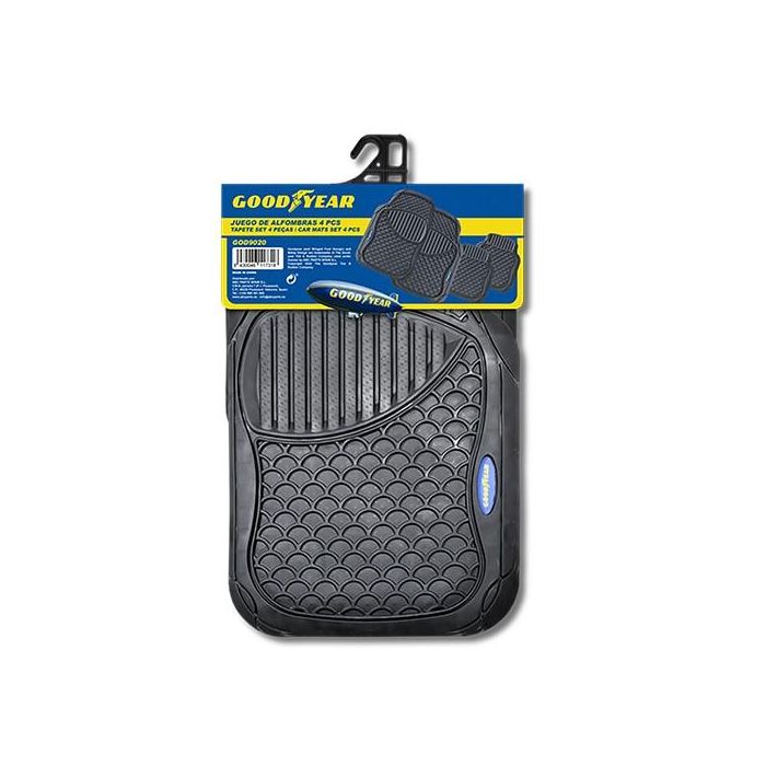 Alfombra Goma Negra 4 Piezas Goodyear Cs4 GOD9020 2 Alfombra Goma Negra 4 Piezas Goodyear Cs4 GOD9020 2