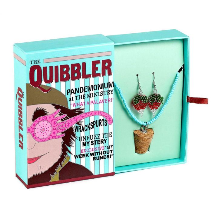 Set Colgante + pendientes Luna Lovegoods Quibbler Harry Potter 2