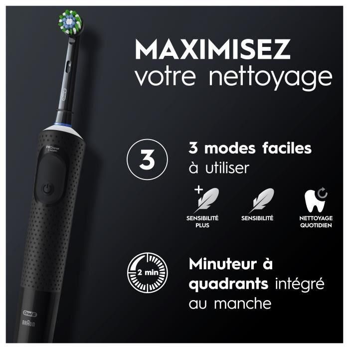 Braun Oral-B CEP DENTAL VPR BK V2 Cepillo Eléctrico Vitality Pro Recargable 3 Modos Limpieza Diaria, Sensible+, Temporizador Negro 2 Braun Oral-B CEP DENTAL VPR BK V2 Cepillo Eléctrico Vitality Pro Recargable 3 Modos Limpieza Diaria, Sensible+, Temporizador Negro 2
