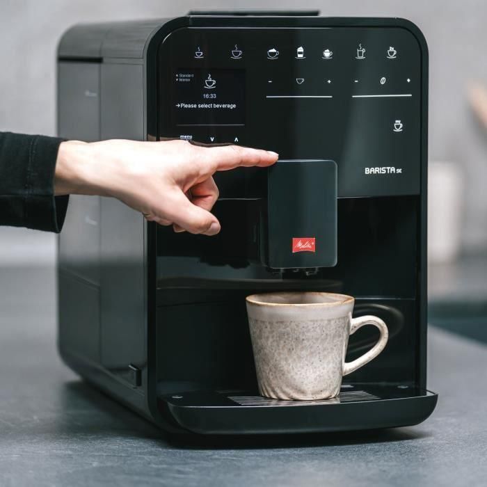 Cafetera automática con molinillo - MELITTA - Barista SE F830-003 - 1450 W - Negra 3 Cafetera automática con molinillo - MELITTA - Barista SE F830-003 - 1450 W - Negra 3