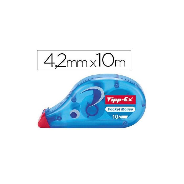 Corrector Tipp-Ex Cinta Pocket Mouse 4,2 mm X 10 Mt