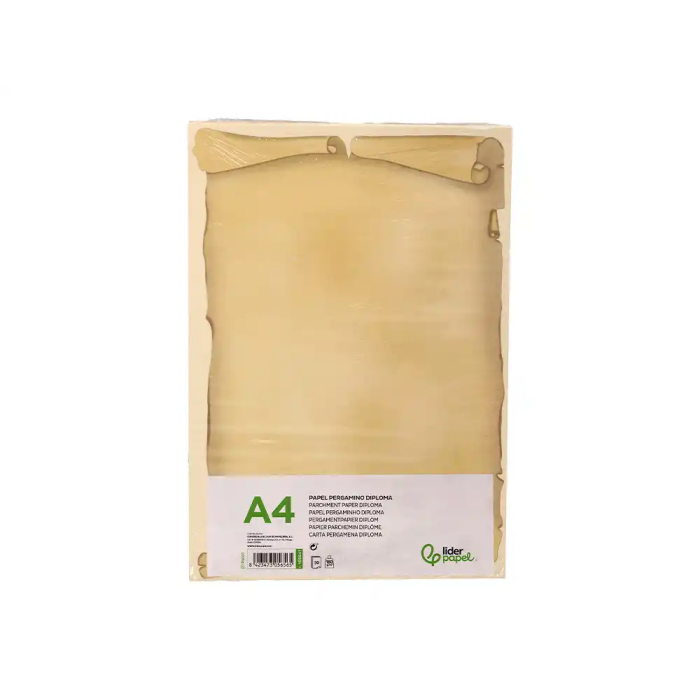 Liderpapel Papel Pergamino Din A4 Diploma 180 gr Paquete de 50 Hojas 6