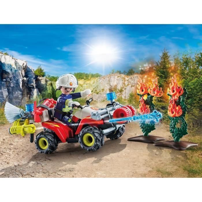 Playmobil 71825 Quad de Bomberos Action Heroes con Figura Bombero, Cabestrante, Cañón de Agua, Extintor y Hacha, Juguete para Niños +4 años 1 Playmobil 71825 Quad de Bomberos Action Heroes con Figura Bombero, Cabestrante, Cañón de Agua, Extintor y Hacha, Juguete para Niños +4 años 1