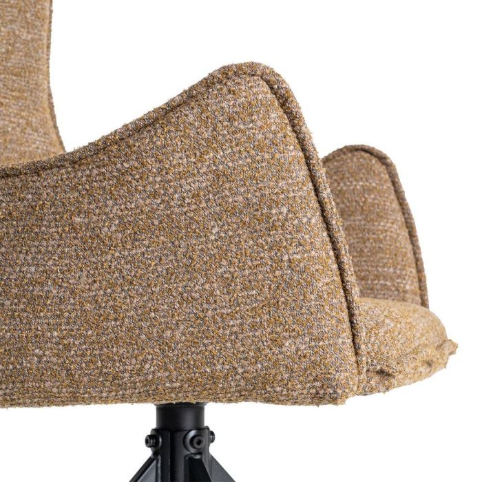 Silla Beige Tejido-Metal Salón 58,50 X 60 X 86,50 cm