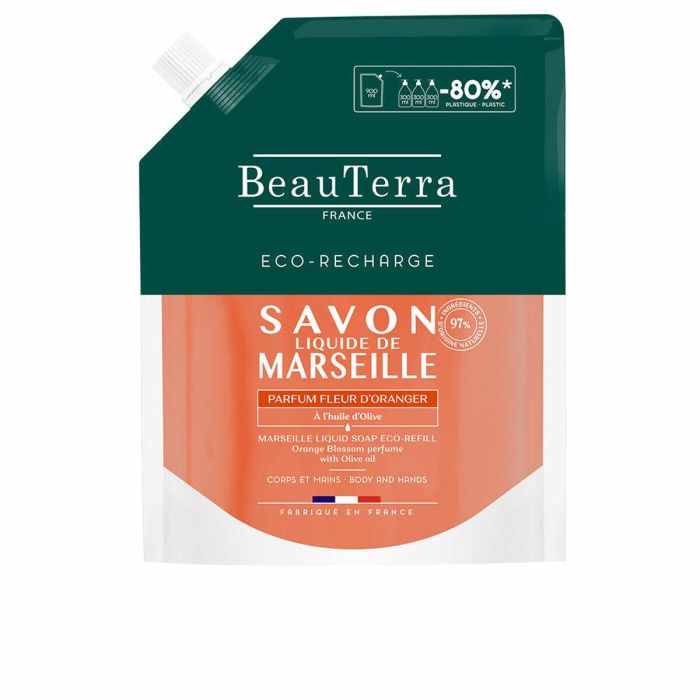 Beauterra Jabón Marseille Flor de Naranjo Recarga 900 ml