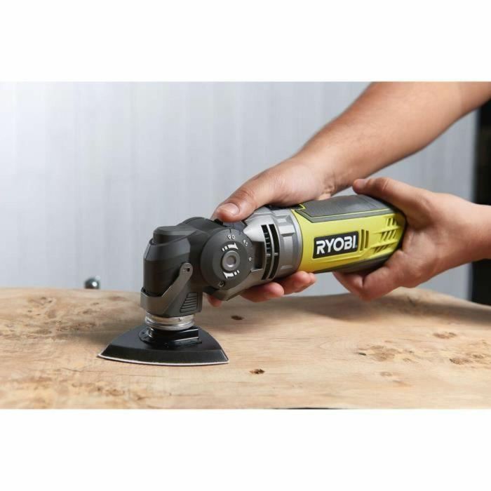 RYOBI Multitool 300W Cabezal giratorio + 2 cuchillas 2