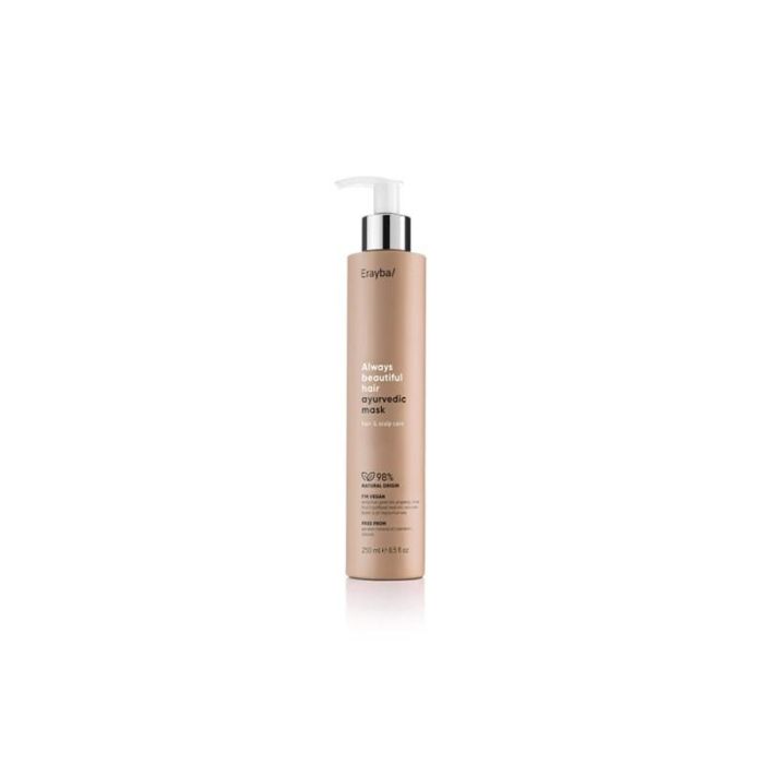 Erayba ABH Ayurvedic Mask 250 ml – Mascarilla Vegana Rejuvenecedora para Todo Tipo de Cabello, Hidratación y Brillo