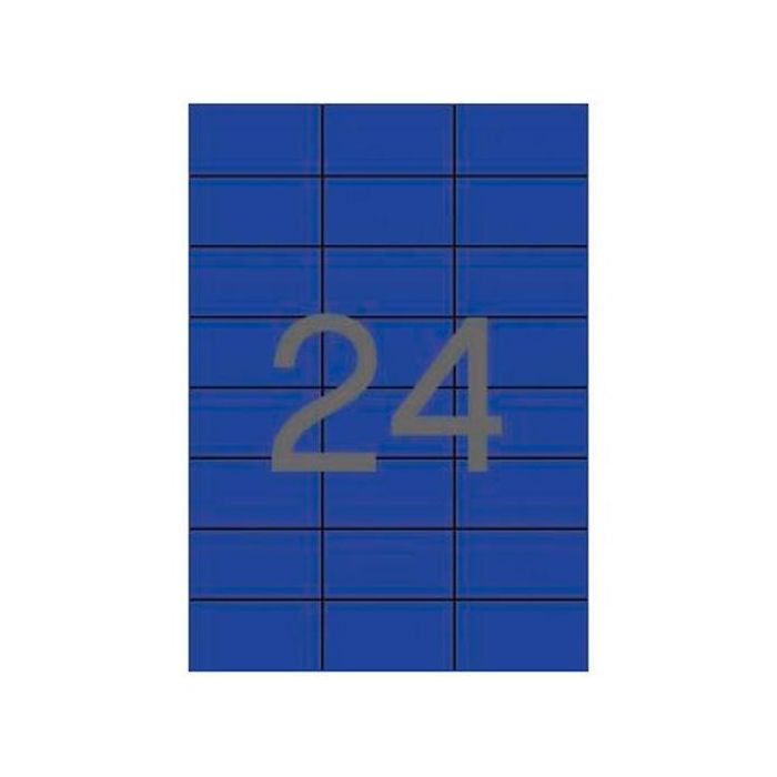 Apli Etiquetas Adhesivas 70x37 mm Inkjet-Láser C-Rectos 24 X 20H Azul