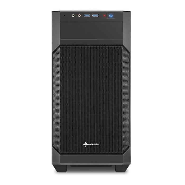 Sharkoon V1000 Caja Micro-ATX Mini Tower Negra con 2 Ventiladores Preinstalados y Túnel para Fuente de Alimentación 1 Sharkoon V1000 Caja Micro-ATX Mini Tower Negra con 2 Ventiladores Preinstalados y Túnel para Fuente de Alimentación 1