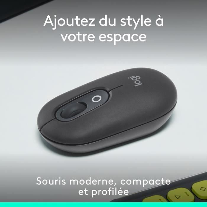 Raton Inalambrico Logitech Pop Mouse Grafito 1 Raton Inalambrico Logitech Pop Mouse Grafito 1