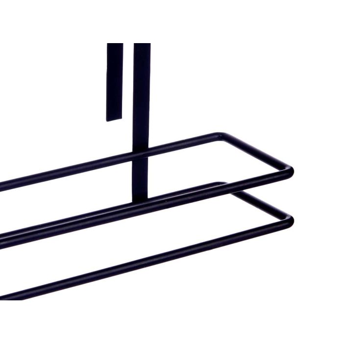 Soporte para rollo de cocina Kinvara, negro metal, 34x17x10 cm (8 Unidades) 3 Soporte para rollo de cocina Kinvara, negro metal, 34x17x10 cm (8 Unidades) 3