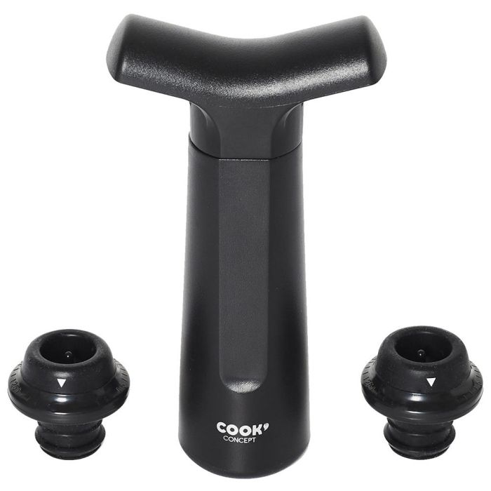 Cook Concept Bomba Vacío Botella con 2 Tapones para Vino 0 Cook Concept Bomba Vacío Botella con 2 Tapones para Vino 0
