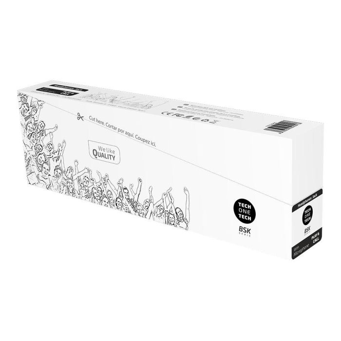 Tech One Tech Auriculares con Micrófono Jack Blancos Pack Ahorro 10 Unidades Cable 1.2m 1 Tech One Tech Auriculares con Micrófono Jack Blancos Pack Ahorro 10 Unidades Cable 1.2m 1