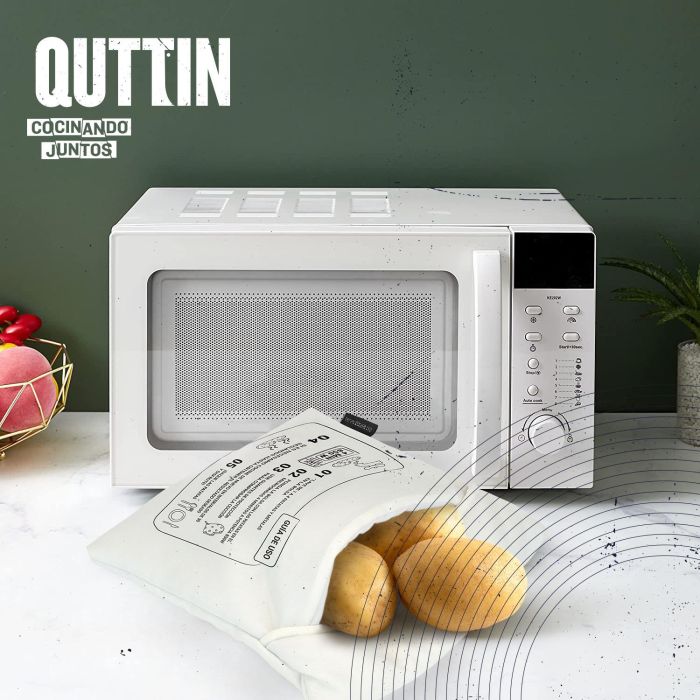 Bolsa de Patatas para Microondas Quttin 27.5x28.5 cm (12 Unidades) 4 Bolsa de Patatas para Microondas Quttin 27.5x28.5 cm (12 Unidades) 4