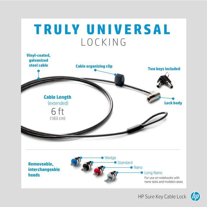 HP Sure Key Cable Lock 1 HP Sure Key Cable Lock 1