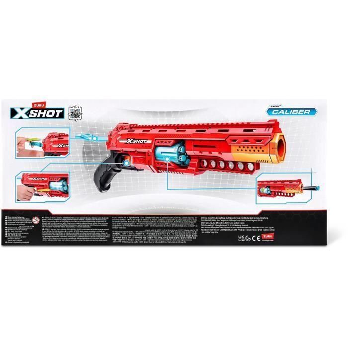 Pistola de Dardos Zuru X-Shot Caliber 23 x 50 x 7 cm 4 Pistola de Dardos Zuru X-Shot Caliber 23 x 50 x 7 cm 4