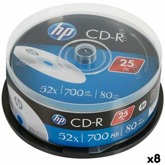 CD-R HP 700 MB 52x (8 Unidades) CD-R HP 700 MB 52x (8 Unidades)