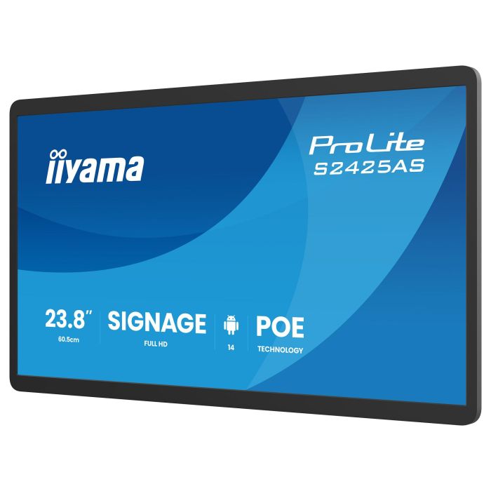 iiyama ProLite S2425AS-B1P - Pantalla Digital 23.8" Full HD IPS, Android SoC, Wi-Fi 6, USB-C, Altavoces 10W, 24/7, VESA 100x100, Negro 3 iiyama ProLite S2425AS-B1P - Pantalla Digital 23.8" Full HD IPS, Android SoC, Wi-Fi 6, USB-C, Altavoces 10W, 24/7, VESA 100x100, Negro 3